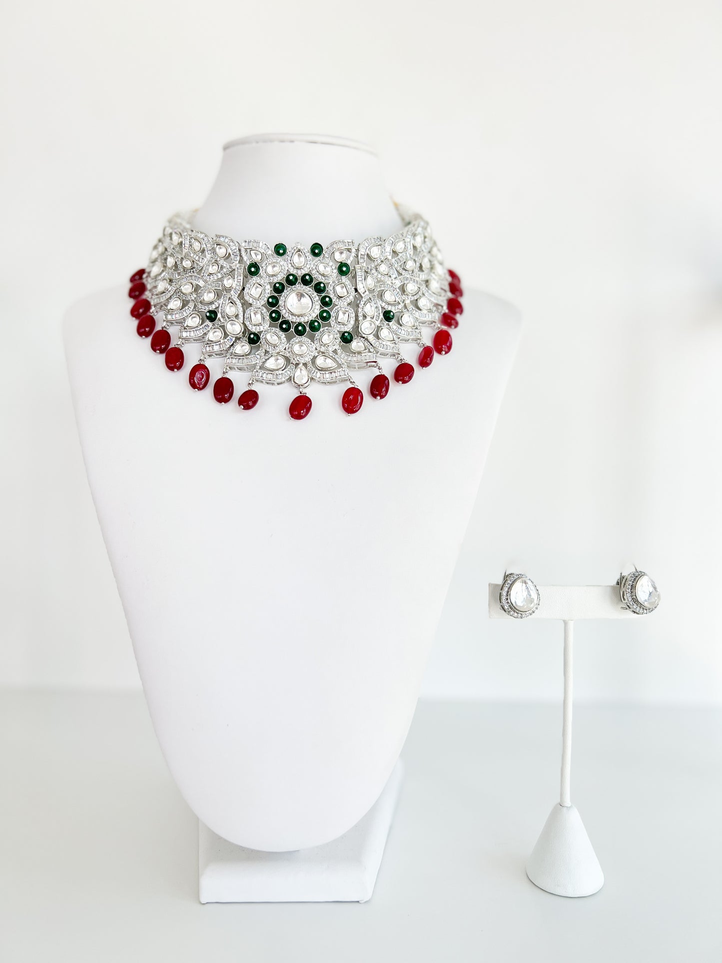 Mary | Silver Kundan Set
