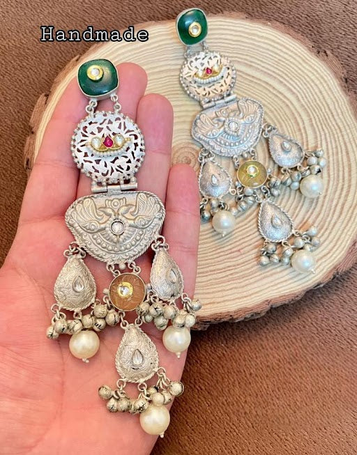 Kaur | German Silver Earrings