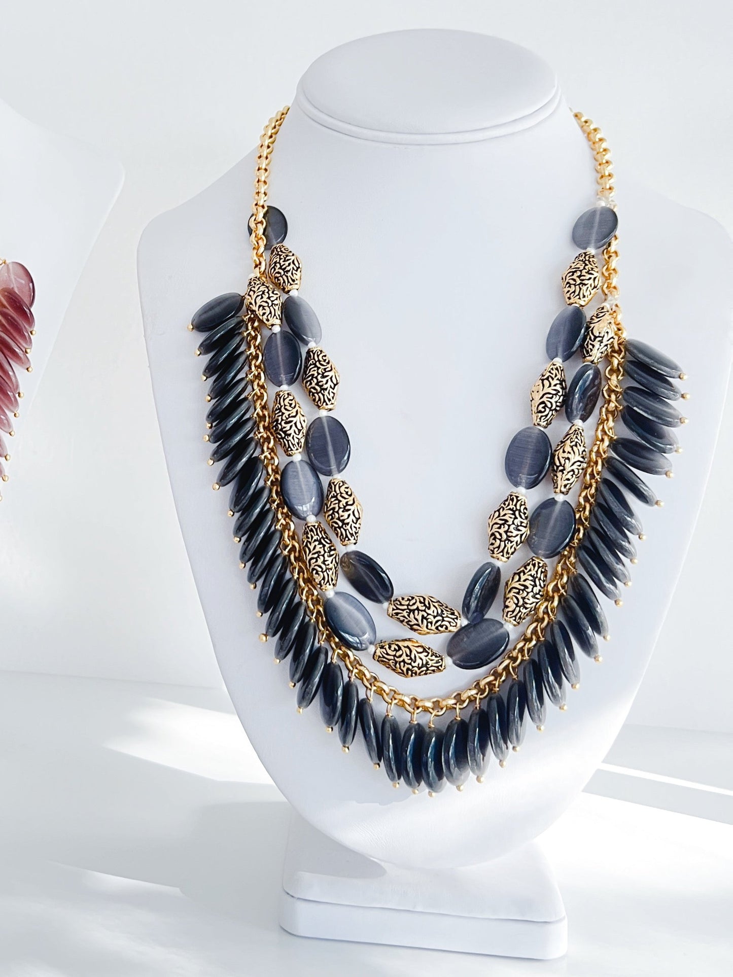 Cersei | Brass & Stone Necklace
