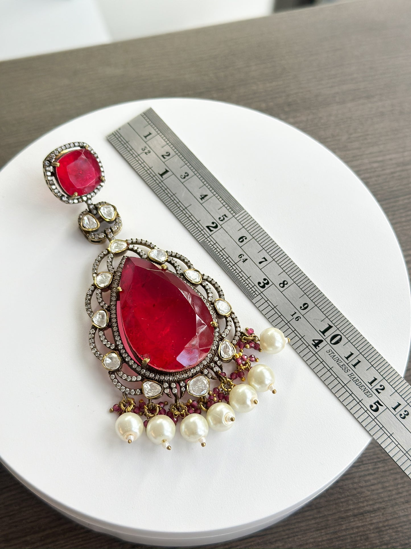 Rubina | Rubellite Doublet Earrings