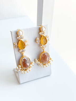 Aurora | Strawberry Quartz Earrings