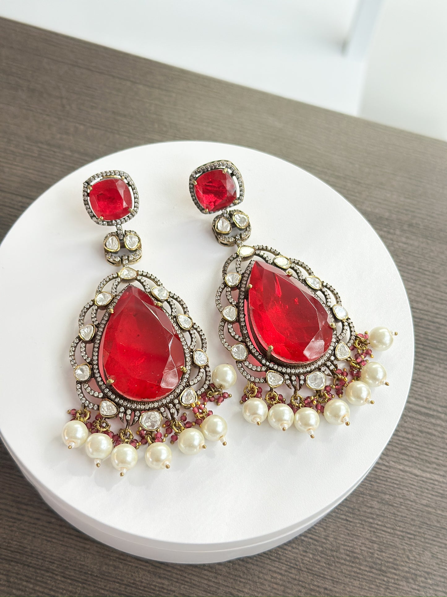 Rubina | Rubellite Doublet Earrings