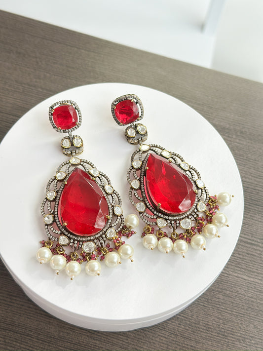 Rubina | Rubellite Doublet Earrings