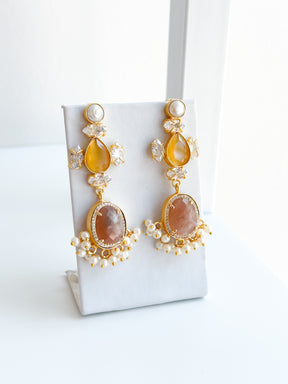 Aurora | Strawberry Quartz Earrings