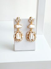 Florence | Baroque Pearl & Crystal Earrings