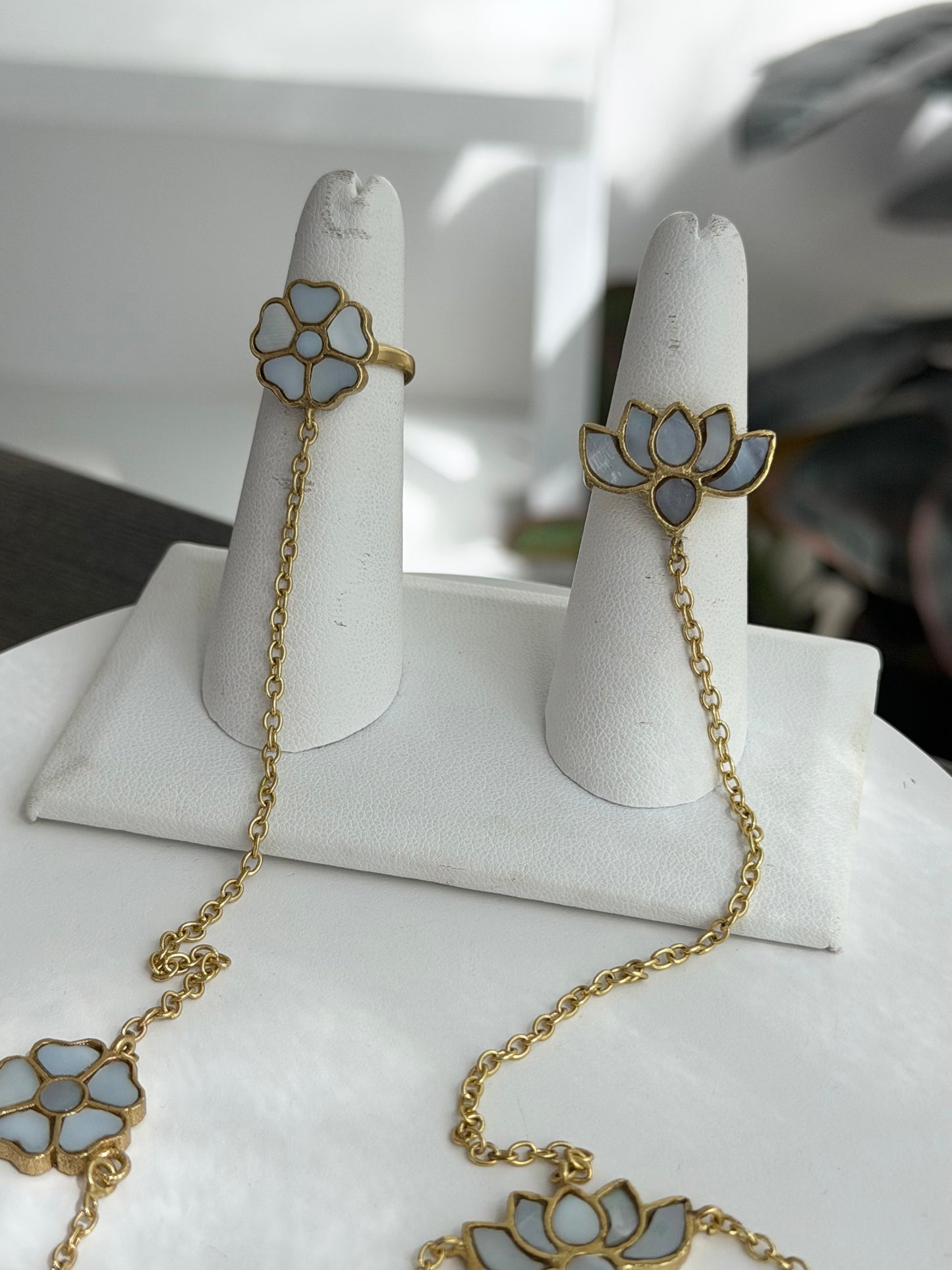 Nia Mother of Pearl Hand Chain