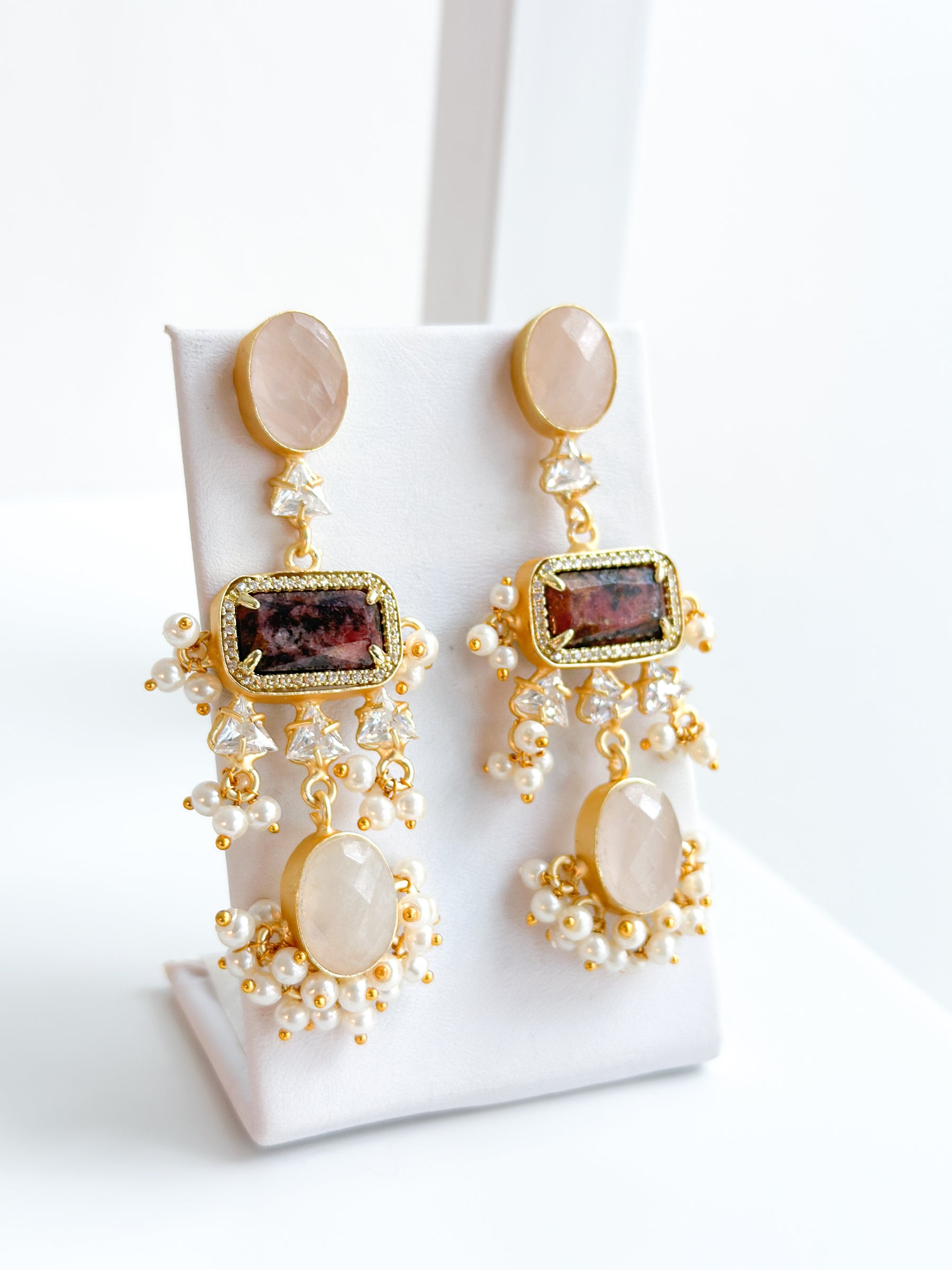 Caroline | Red Jasper Earrings