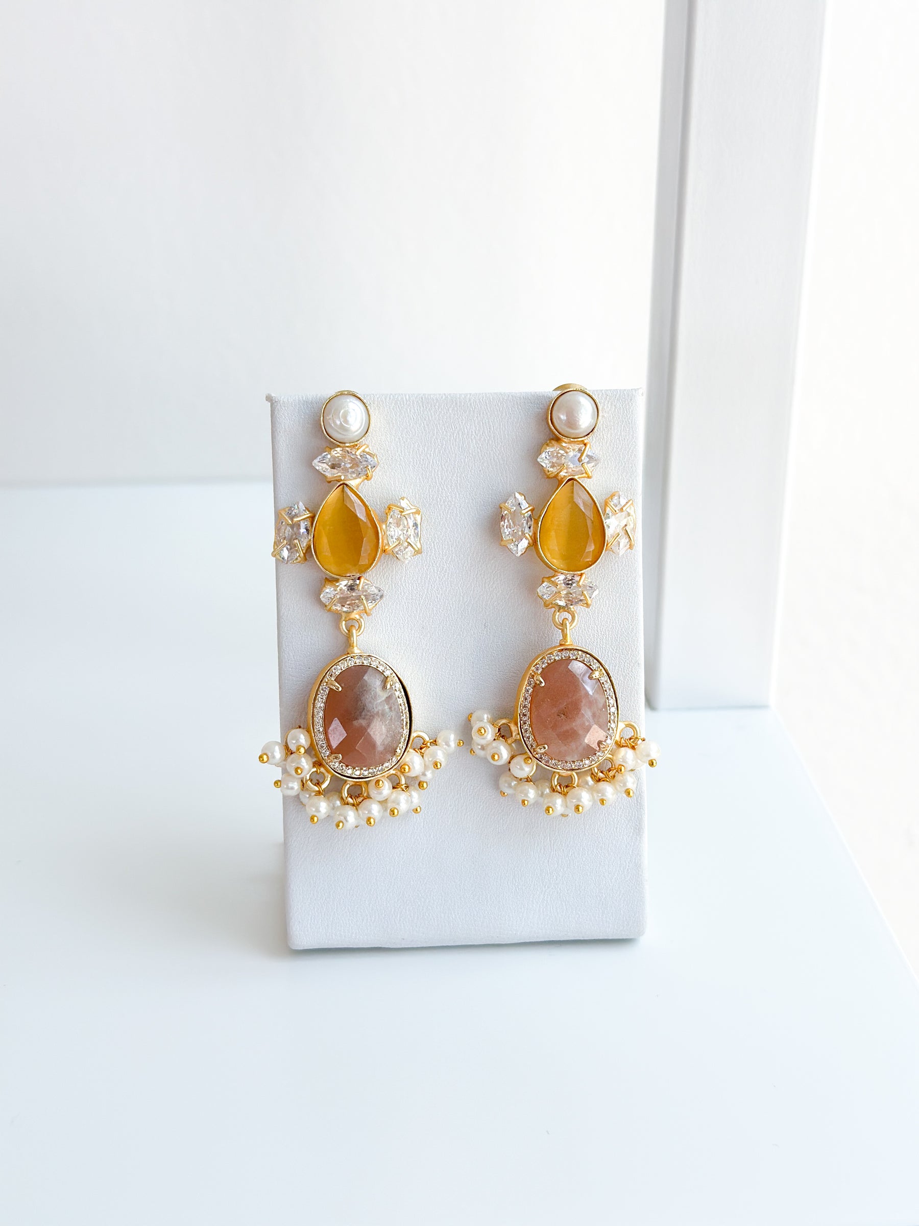 Aurora | Strawberry Quartz Earrings