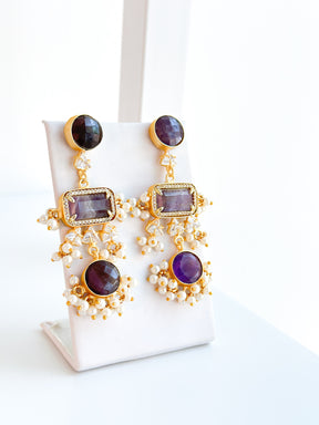 Caroline | Amethyst Earrings