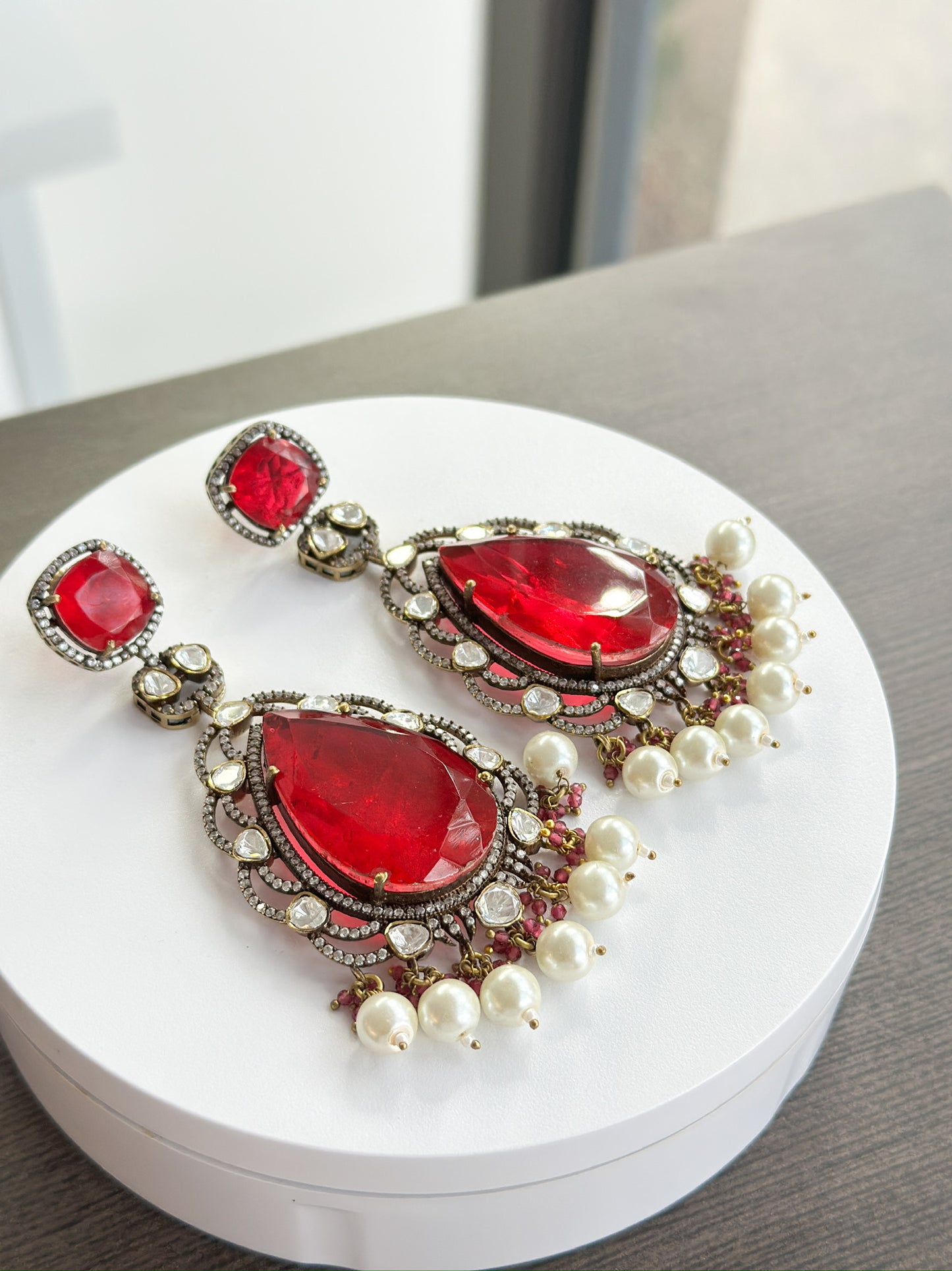 Rubina | Rubellite Doublet Earrings