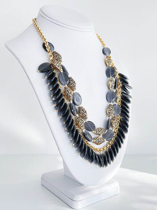 Cersei | Brass & Stone Necklace
